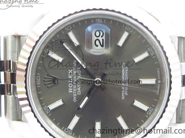 0102 New DateJust 41 126334 ARF 1:1 Best Edition 904L Steel Gray Dial on Jubilee Bracelet A2824 V Durable 3119